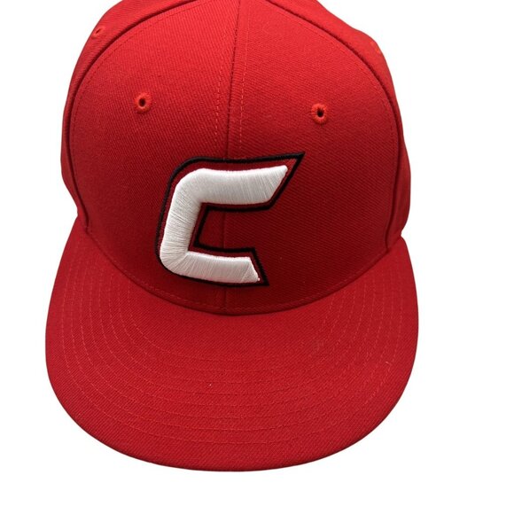 Catonsville Cardinals Baseball At The Ville Hat Cap Red C Fitted Mens 7 3/8 - Picture 1 of 6